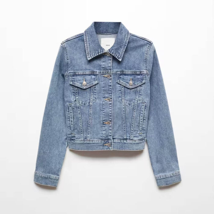 Pocketed denim jacket